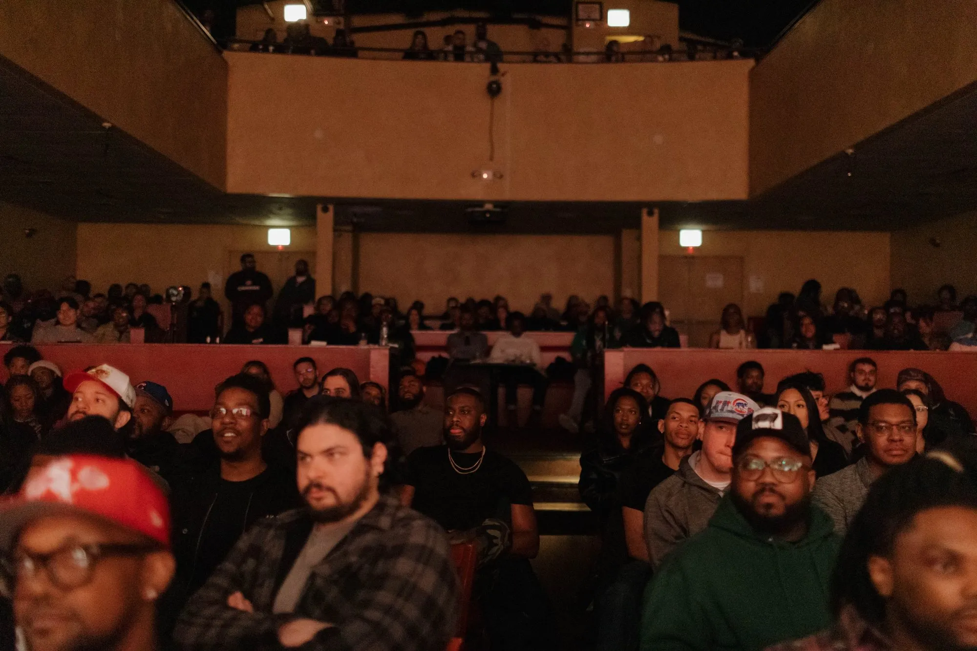 Fans in the front rows